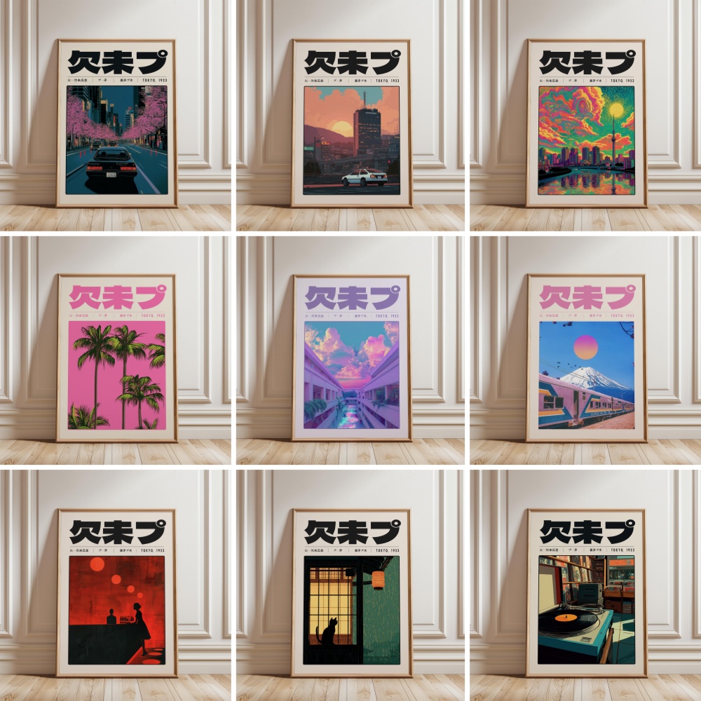 Japanese Tokyo Lifestyle - Y2K Indie-Kultur Japan-Muster Japanischer Stil Tokyo