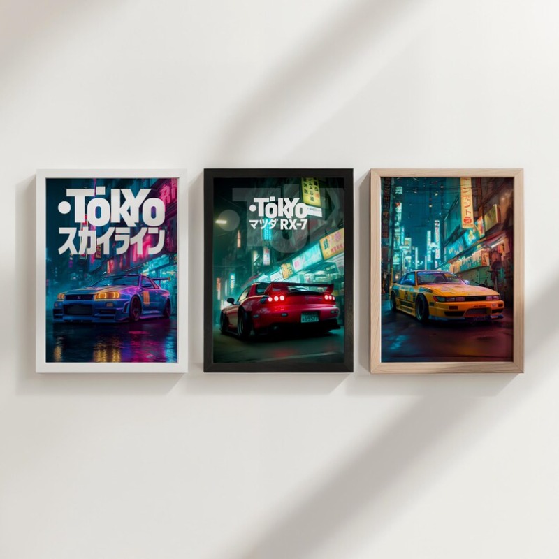 Vintage Tokyo JDM Auto Poster  – Japanese Tokyo Lifestyle Bewertung und Preis
