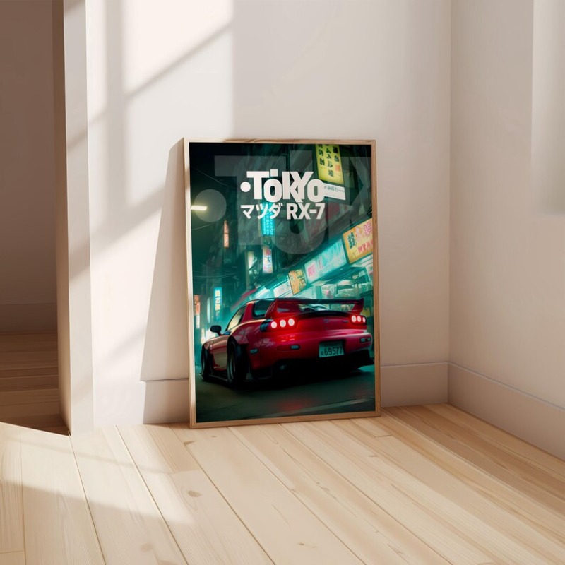 Vintage Tokyo JDM Auto Poster  – Japanese Tokyo Lifestyle Bewertung und Preis