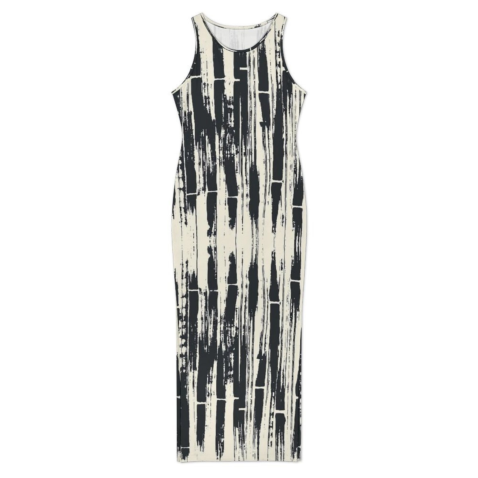 Schwarzes Batik-Kleid Ärmellos – Shibori Tie Dye Bewertung und Preis