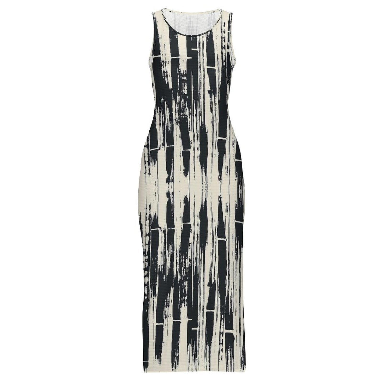 Schwarzes Batik-Kleid Ärmellos – Shibori Tie Dye Bewertung und Preis